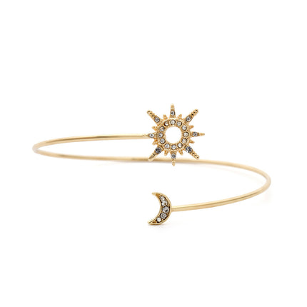 Brazalete Sencillo De Aleación Cadenas Para El Cuerpo De Sol Y Luna De Moda Clásica