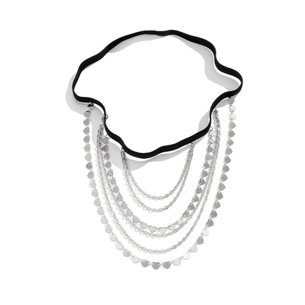 Cadena Multicapa De Pierna Para El Cuerpo Sexy Con  Corazones Para Mujer