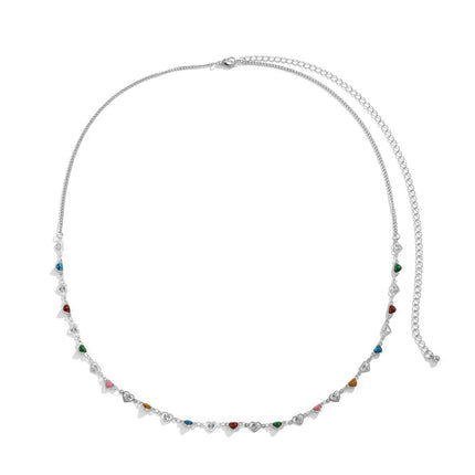 Cadena Metálica De Cintura Fina Con Estrella Geométrica De Moda Para Mujer