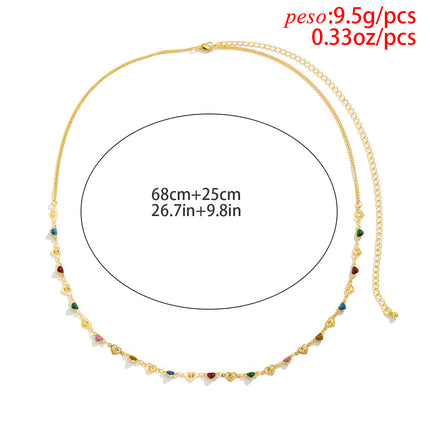 Cadena Metálica De Cintura Fina Con Estrella Geométrica De Moda Para Mujer