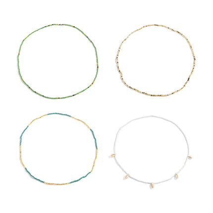 Cadena De Estilo Turístico De Cintura Multicapa Con Cuentas De Arroz Sexy De Moda Para Mujer