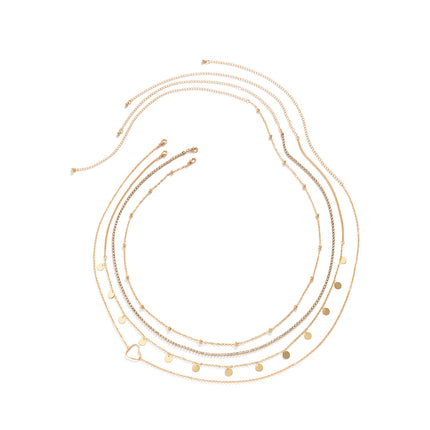 Cadena Metálica De Cintura De Borlas De Múltiples Capas Con Lentejuelas De Metal Para Mujer