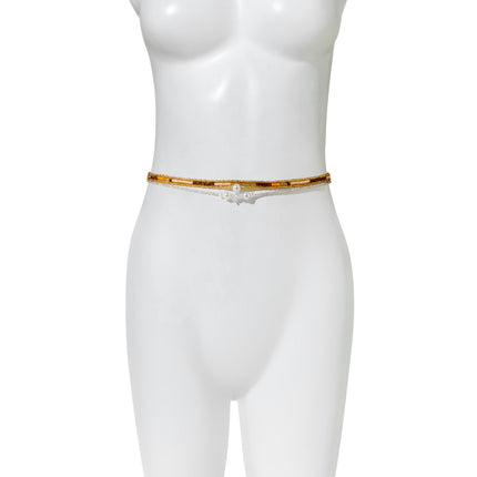 Cadena Multicapa De Cintura Con Cuentas De Arroz Sexy Estilo Centro Turístico Con Perlas