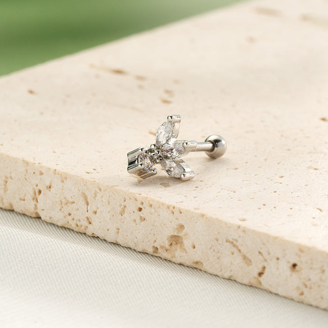 Piercing De Cartílago Con Estrellas en Cadena, Estilo Moderno de Cobre