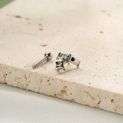 Piercing De Cartílago Con Estrellas en Cadena, Estilo Moderno de Cobre