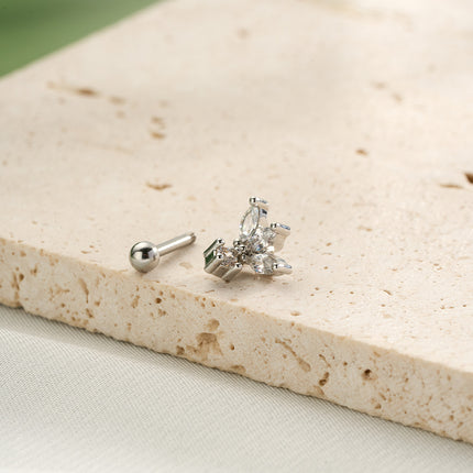 Piercing De Cartílago Con Estrellas en Cadena, Estilo Moderno de Cobre