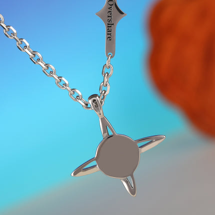 Collar De INS De Acero Inoxidable De Océano Con Anillo De Circón Con Diseño De Nicho