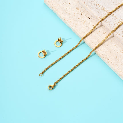 Collar En Dije Tejido Con Cuentas Y Flecos Azules Aretes 18K Set Bohemio