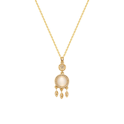 Collar De Moda Con Borla De Acero Inoxidable INS Con Colgante De Atrapasueños