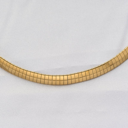 Collar Brillante De Acero Inoxidable Cadena Gruesa De Clavícula De Moda De Estilo Neutro