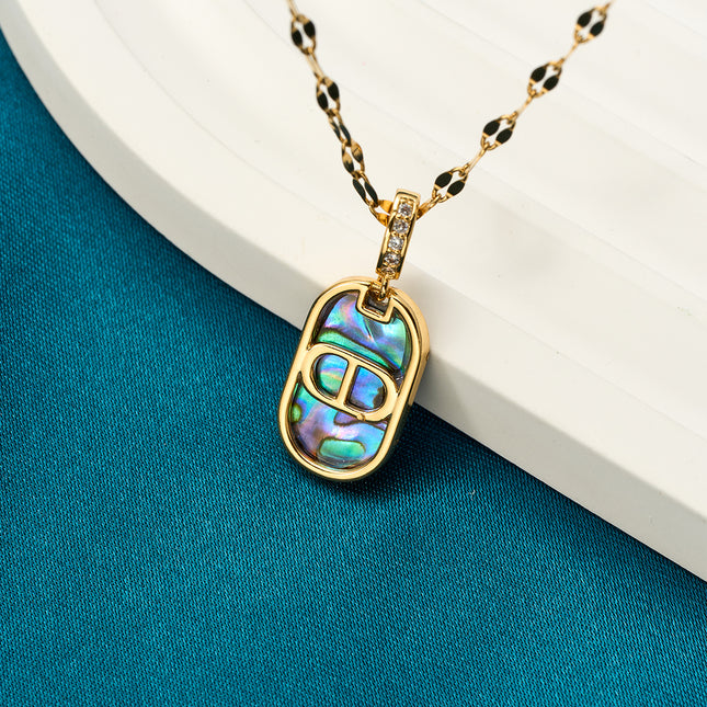 Collar Para Mujer Colorido Con Colgante De Nariz Del Cerdo De Moda De Cobre Sencillo