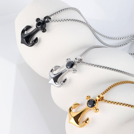 Collar Para Hombre Con Colgante De Lanza Vintage De Acero Inoxidable