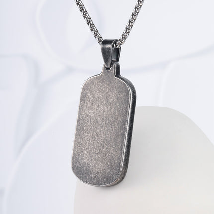 Collar Con Diseño Colgante De León Vintage Para Hombre De Acero Inoxidable Chapado En Plata