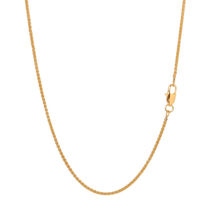 Collar De Cadena Con Diseño Geométrico Torcido En Oro De 14K