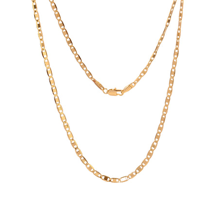 Collar De Cadena Chapado En Oro 14K Estilo Versátil Y Diseño Con Volumen