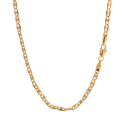 Collar De Cadena Chapado En Oro 14K Estilo Versátil Y Diseño Con Volumen