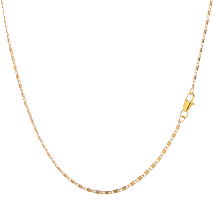 Collar De Cadena Cobre Chapados En Oro De 14K Estilo Vintage Y Simple