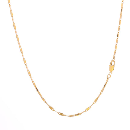 Collar Chapado En Oro De 14K Estilo Minimalista Con Cadena Clavícula
