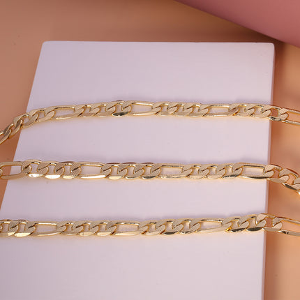 Collar De Cadena Versátil De Cerradura De Dos Tamaños De Moda Sencillo