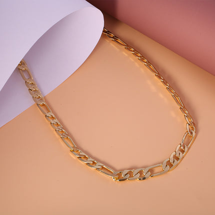 Collar De Cadena Versátil De Cerradura De Dos Tamaños De Moda Sencillo