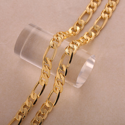 Collar De Cadena Versátil De Cerradura De Dos Tamaños De Moda Sencillo
