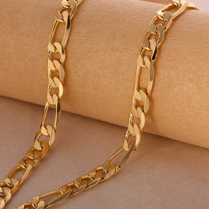Collar De Cadena Versátil De Cerradura De Dos Tamaños De Moda Sencillo