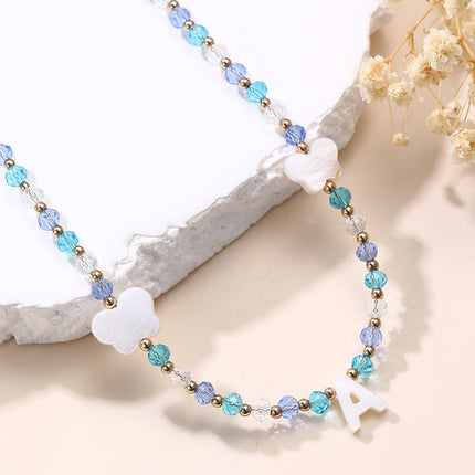 Collar Para Niños De Cuentas Con Dijes De Mariposa Y Corazón