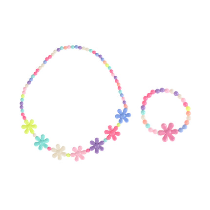 Collar Y Pulsera Para Niñas De Colores Dulces, Conjunto De Joyeria Infantil