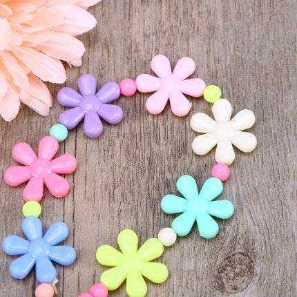 Collar Y Pulsera Para Niñas De Colores Dulces, Conjunto De Joyeria Infantil