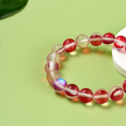 Pulsera De Cuentas Multicolor Con Piedras Brillantes, Estilo Casual