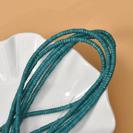 Tiras De Cuentas 2x4mm De Piedras Turquesa Para Collar Pulsera DIY