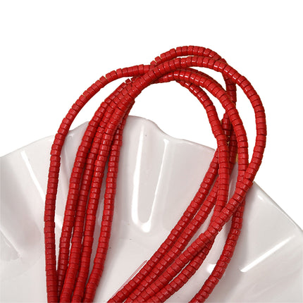 Tiras De Cuentas 2x4mm De Piedras Turquesa Para Collar Pulsera DIY