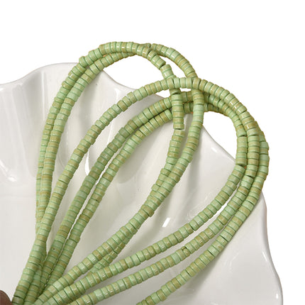 Tiras De Cuentas 2x4mm De Piedras Turquesa Para Collar Pulsera DIY