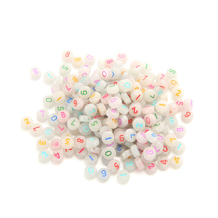 Tiras De Cuentas 4x7mm Acrílicas, 100 Piezas Para Pulsera DIY Con Estilo