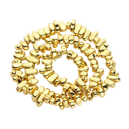 100 Piezas Tiras De Cuentas De Piedra Irregular Para DIY Collar Pulsera