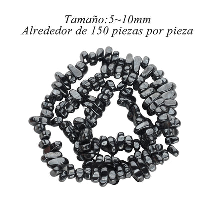 100 Piezas Tiras De Cuentas De Piedra Irregular Para DIY Collar Pulsera