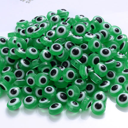 50 Piezas Tiras De Cuentas De Resina Ojo de Pez 6x8mm DIY Collar