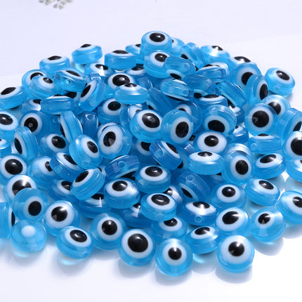 50 Piezas Tiras De Cuentas De Resina Ojo de Pez 6x8mm DIY Collar