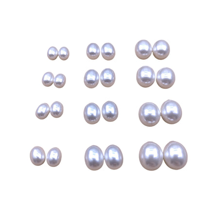 Cuentas Ovaladas De Vidrio Imitación Perla Para DIY Collares Y Pulseras