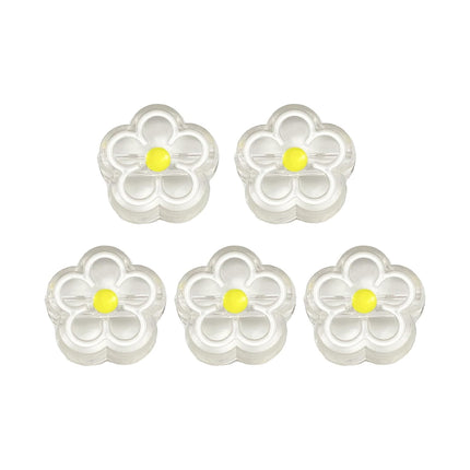 Cuentas Acrílicas De Flores Transparente Para DIY Collares Y Pulseras
