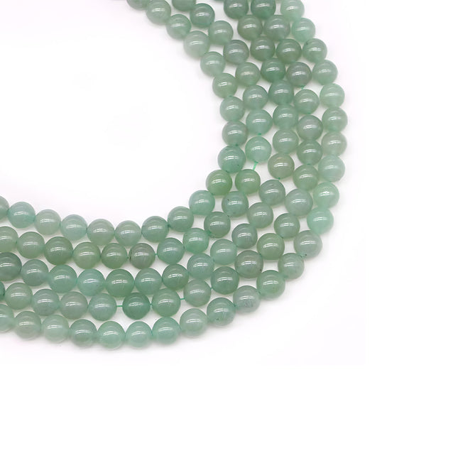 Cuentas De Piedra Natural Verde Aventurina Para DIY Collar Y Pulser