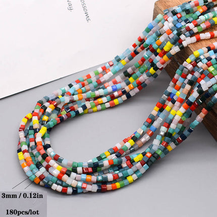 Cuentas De Vidrio En Colores Mezclados Para DIY Collares Y Pulseras