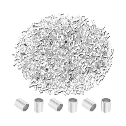100 Piezas Cuentas Tubulares De Cobre Chapado En Oro 18K Para DIY