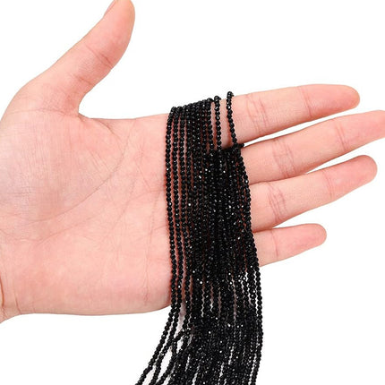 200 Piezas Cuentas De Cristal De Vidrio Facetado 2mm Para DIY Collar