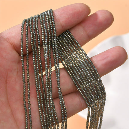 200 Piezas Cuentas De Cristal De Vidrio Facetado 2mm Para DIY Collar
