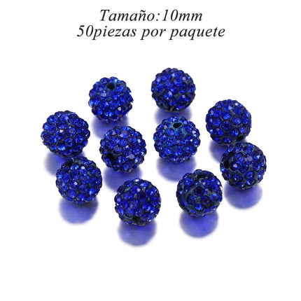 Cuentas Redondas De Arcilla Suave De 10 mm Para DIY, Paquete De 50