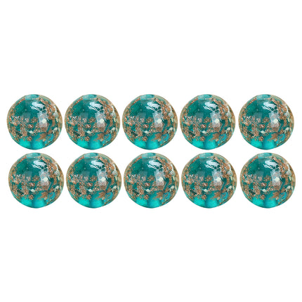 Cuentas De Cristal Noctilucente De Arena Dorada Para Collar 10 Piezas