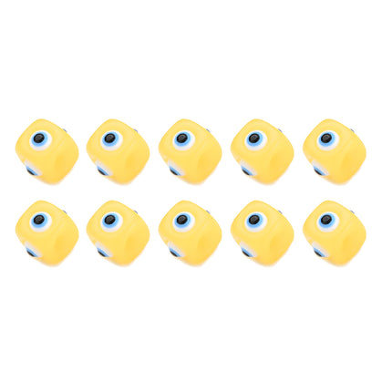 Cuentas De Resina En Forma De Ojo De Diablo Para Collar y Pulsera 10pcs