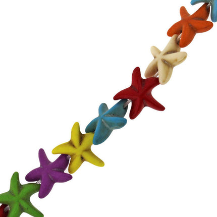 Cuentas Sintéticas De Colores En Formas De Cruz Y Estrella Para DIY Collar