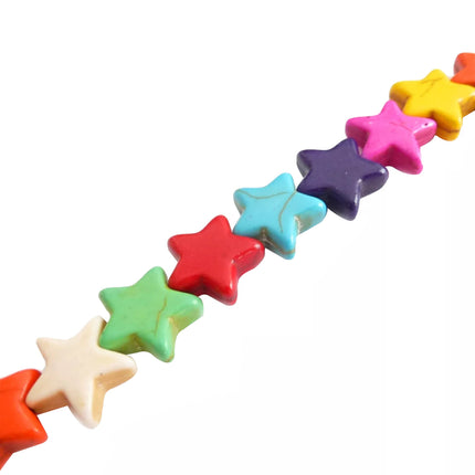 Cuentas Sintéticas De Colores En Formas De Cruz Y Estrella Para DIY Collar
